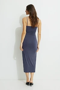 Ines Ruched Jersey Maxi Dress