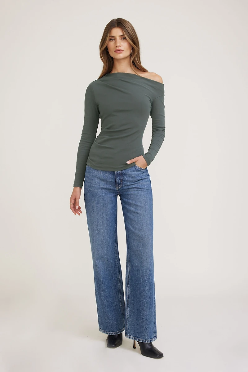 Cleo Long Sleeve Off Shoulder Top