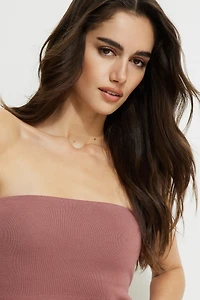 Ava Peplum Knit Tube Top