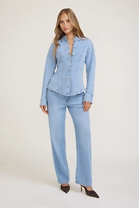 Cinched Tencel™ Denim Shirt