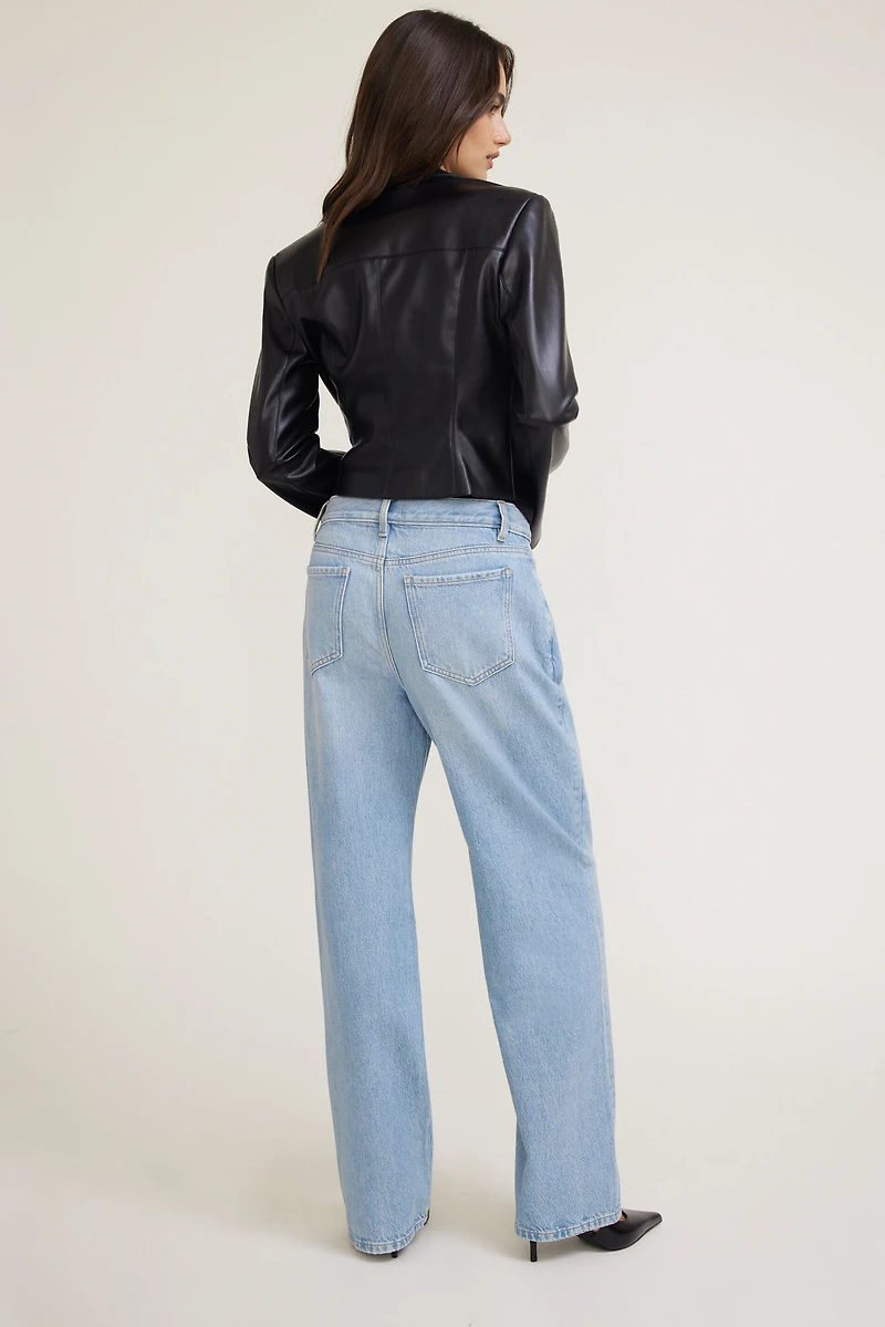 Jean ample Sydney à taille mi-haute