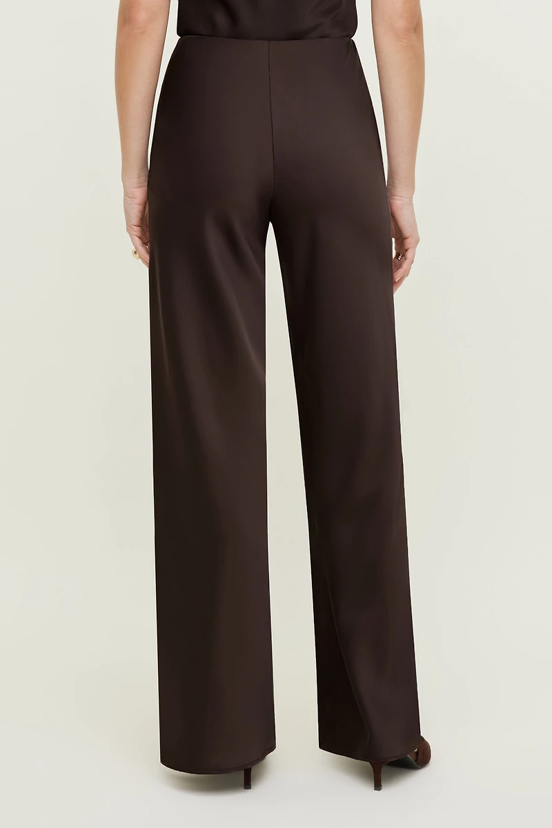 Wide Leg Satin Pants
