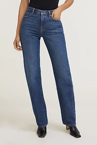 Cara High Rise Straight Leg Jeans
