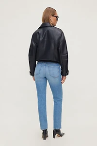 Jean ajusté à taille haute Frenchie