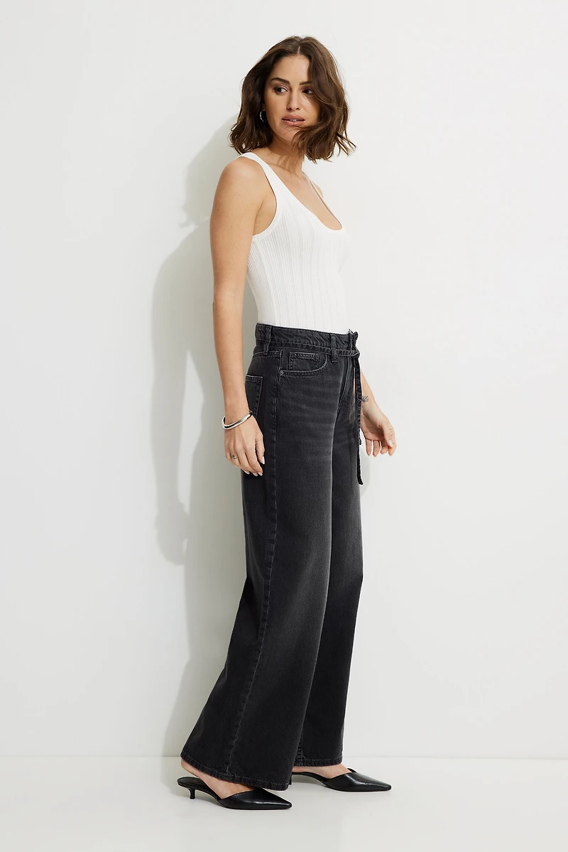 Baggy Drawstring Jeans
