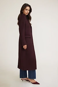 Manteau de laine cintr