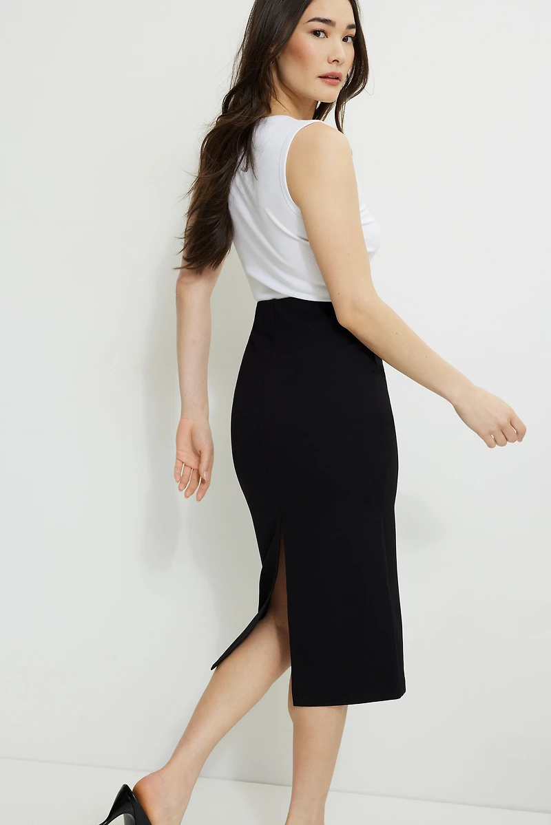 Ponte Midi Skirt