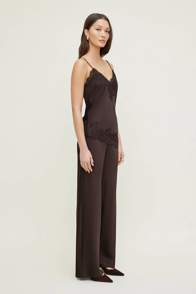 Wide Leg Satin Pants