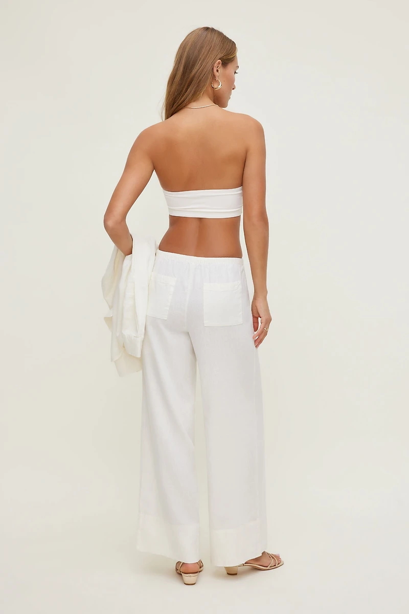 Leo Linen Wide Leg Pants