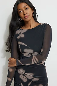 Minirobe froncée en maille