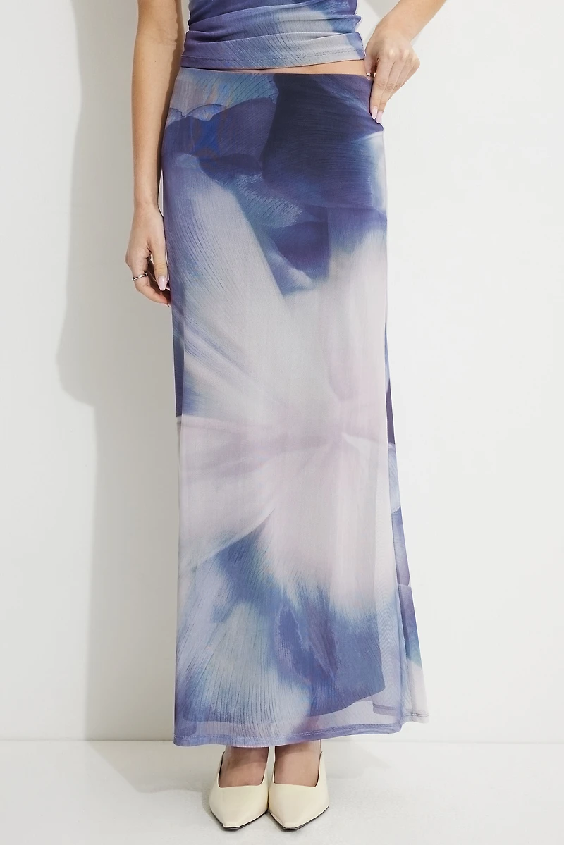 Daya Mesh Mermaid Maxi Skirt