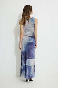 Daya Mesh Mermaid Maxi Skirt