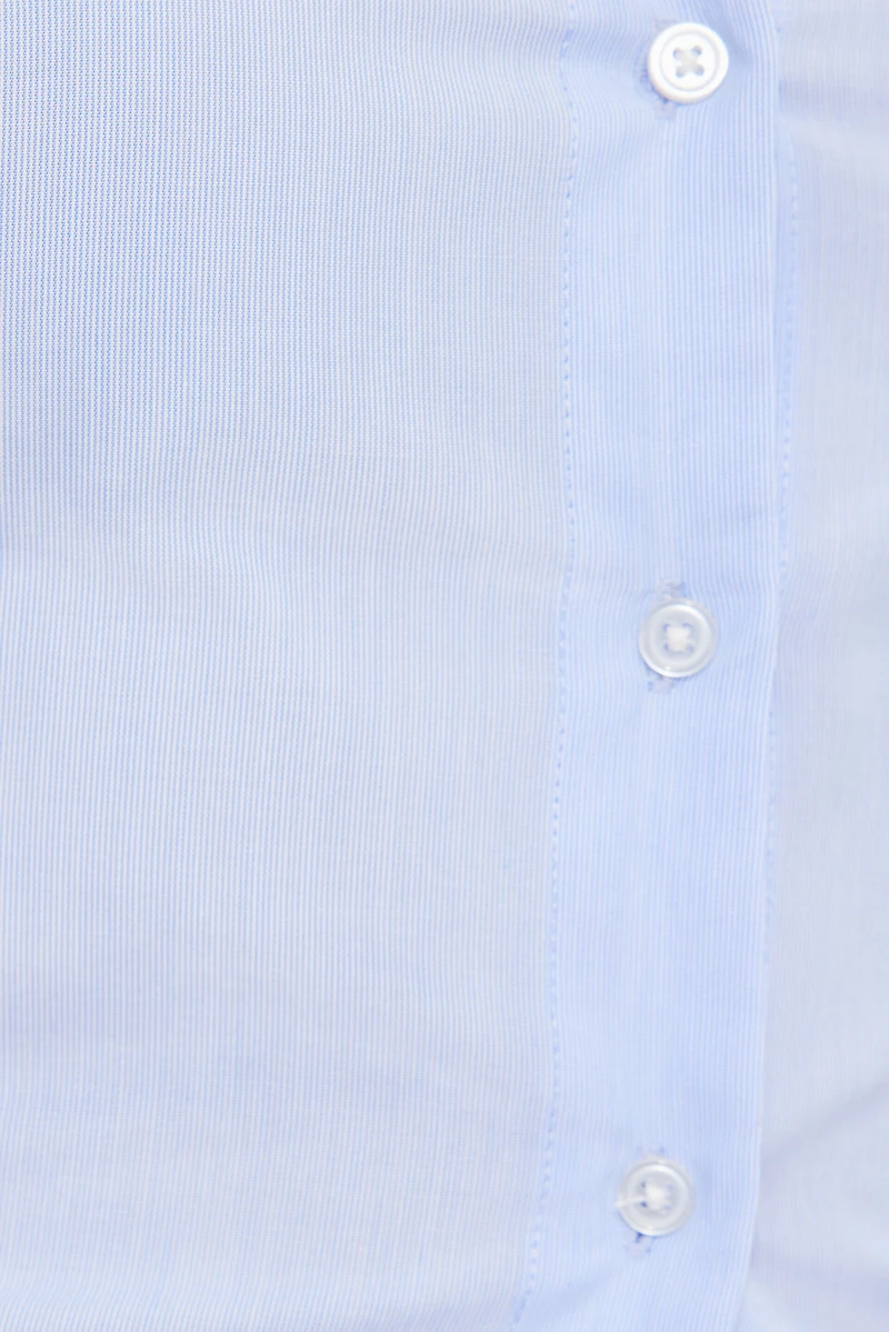 Chemise en coton cintrée à la taille