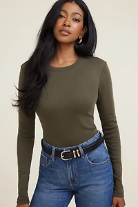 Slim Cotton Long Sleeve T Shirt