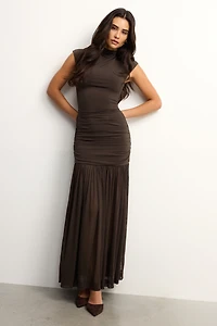 Sculpt Mix Media Mermaid Maxi Dress