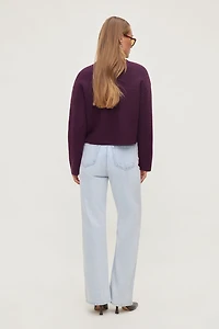 Jean Heidi à taille haute et jambe large