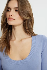 Alyssa Ribbed Scoop Sweater