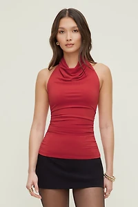 Sculpt Cowl Halter Top
