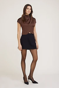 Kylie Front Seam Mini Skirt