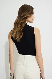 Camisole à col montant en jersey