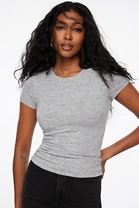 T-shirt à col rond en jersey Drea