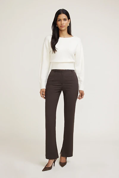 High Rise Slim Leg Pants
