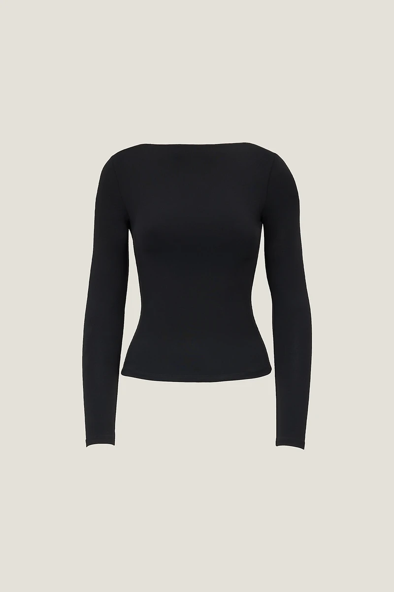 Nola Sculpt Long Sleeve Top