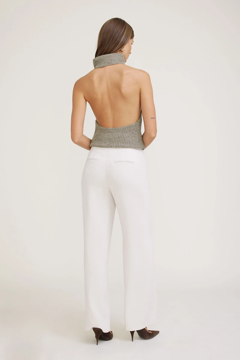 Pantalon fluide à jambe droite Yasmin
