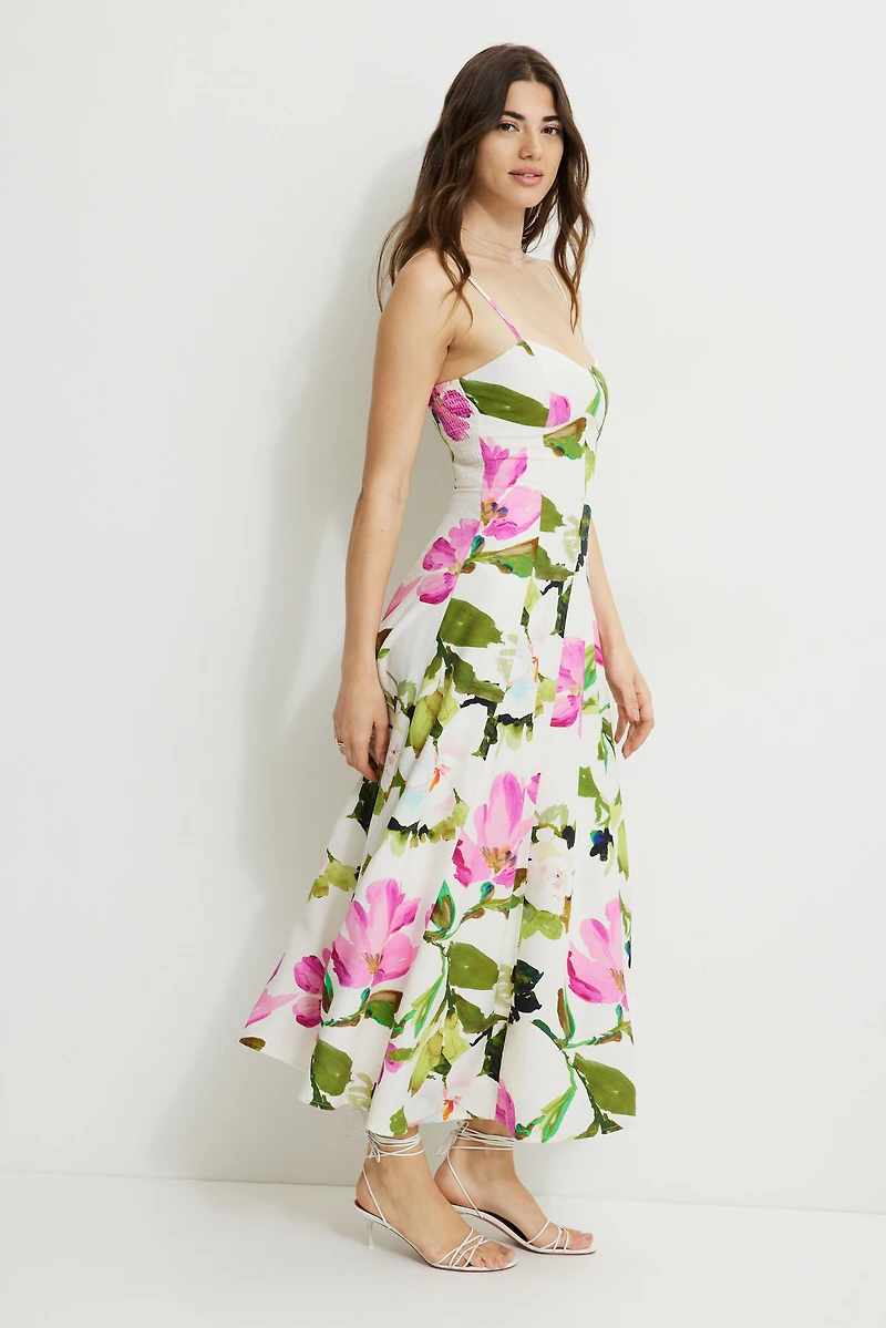Robe maxi Belle à col en cœur