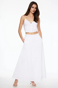 Haut bustier en à col cœur