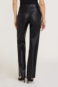 Camelia Straight Leg Faux Leather Pants