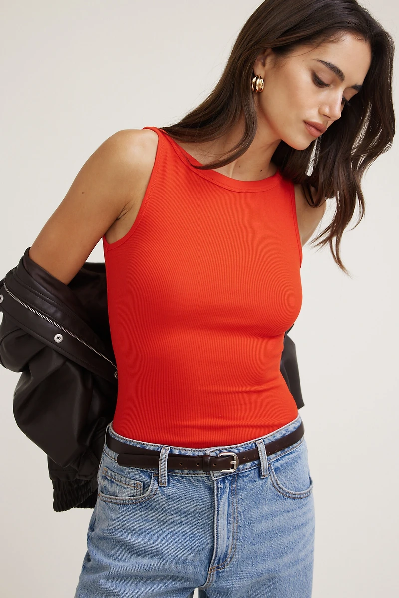 Camisole côtelée Nola