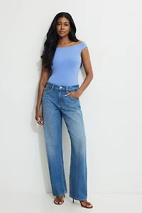 Off Shoulder Jersey Bodysuit