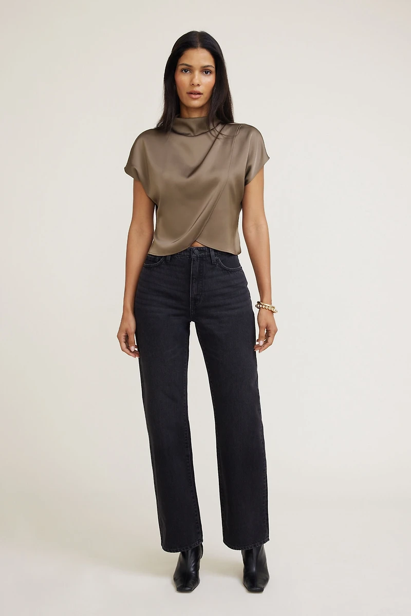 Ella Layered Satin Blouse