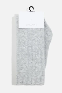 Chaussettes au mollet en mailles torsadées Heavenlyarnᴹᶜ