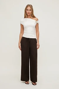 Leo Linen Wide Leg Pants