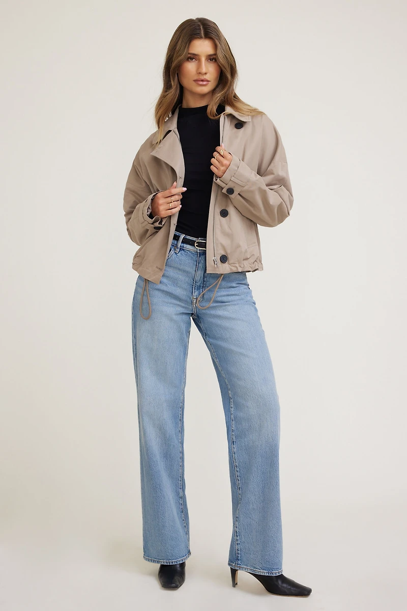 Haut à col montant et manches longues