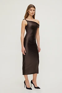Jayde Stretch Satin Maxi Dress