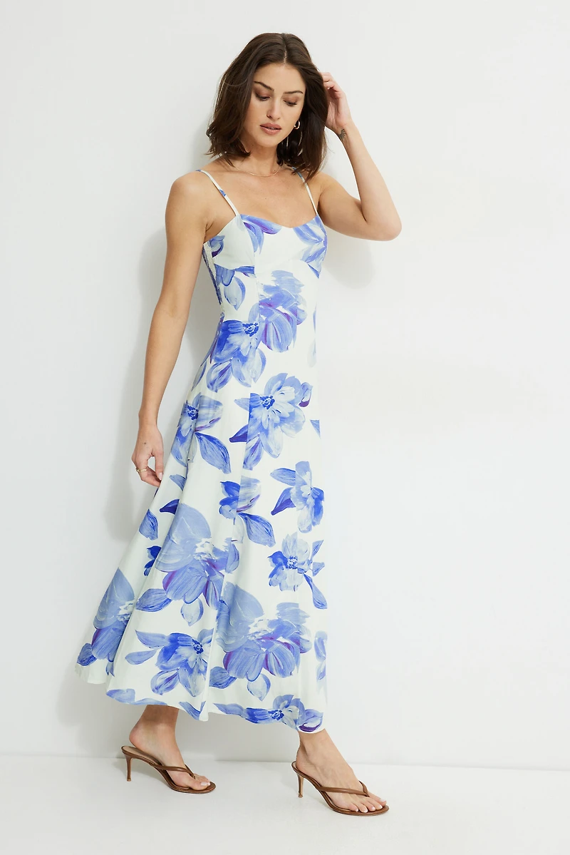 Robe maxi Belle à col en cœur