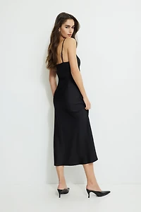 Robe maxi en satin Aimee