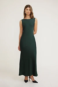 Nora Satin Maxi Slip Dress