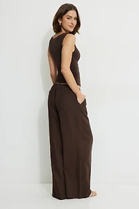 Leo Wide Leg Linen Pants