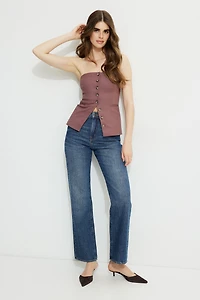 Haut bustier à boutons