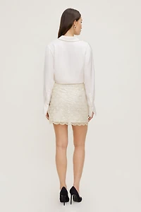 Kylie Sequin Mini Skirt