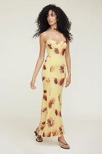Sweetheart Mesh Maxi Dress