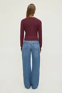 Cardigan à col rond Rebecca