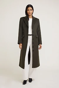 Manteau de laine cintré