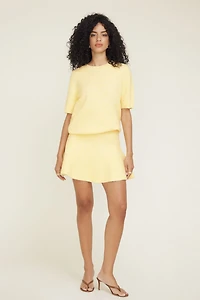 Knit Drop Waist Mini Skirt