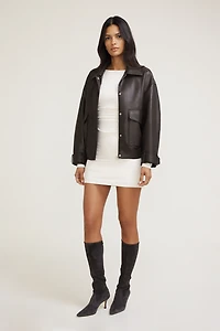 Minirobe doublée en coton-spandex Katia