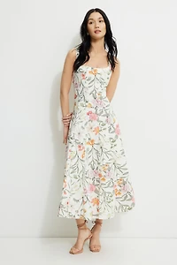 Robe maxi Capri en popeline